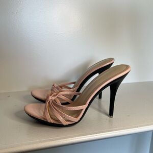 Pink Mule Sandal Heel - 9